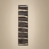 Handcrafted Brown Table Runner – 12"x52", Premium Poly Cotton