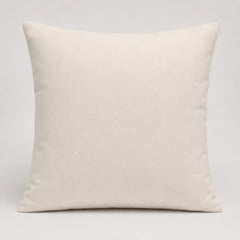 Handcrafted Cushion Cover – Cream | 16"x16" | Geometric Textured Design