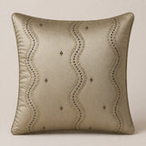 Handcrafted Cushion Cover – Khaki | 16"x16" | Elegant Poly Cotton Cushion Cover