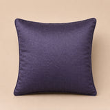 Handcrafted Cushion Cover – Purple | 12"x12" | Elegant Poly Cotton Cushion Cover