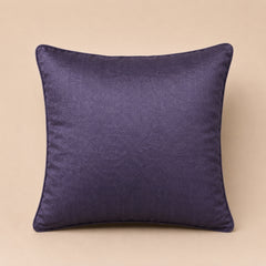 Handcrafted Cushion Cover – Purple | 12"x12" | Elegant Poly Cotton Cushion Cover