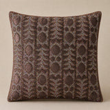 Handcrafted Cushion Cover – Brown | 16"x16" | Elegant Poly Cotton Cushion Cover