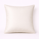 Handcrafted Off-White Cushion Cover – 16"x16" | Striped Embellished Design | Premium Poly Cotton