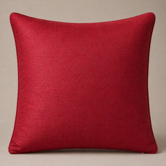 Handcrafted Cushion Cover – Burgundy | 16"x16" | Elegant Poly Cotton Cushion Cover