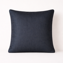 Handcrafted Black Cushion Cover – 12"x12" | Circular Embroidered Design | Premium Poly Cotton
