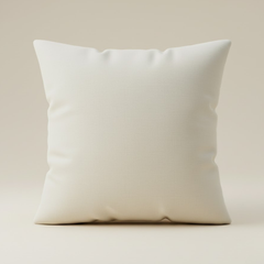 Set of 2 | Handcrafted Beige Cushion Cover – 24"x24", Premium Poly Cotton with Rope Embellished Motif