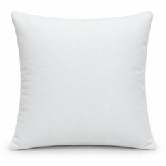 Handcrafted Cushion Cover – White | 16"x16" | Geometric Textured Design