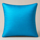 Handcrafted Cushion Cover – Turquoise | 16"x16" | Elegant Poly Cotton Cushion Cover