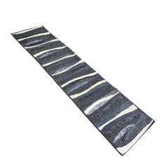 Handcrafted Black Table Runner – 12"x52", Premium Poly Cotton