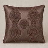 Handcrafted Cushion Cover – Brown | 16"x16" | Elegant Poly Cotton Cushion Cover
