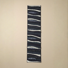 Handcrafted Black Table Runner – 12"x52", Premium Poly Cotton