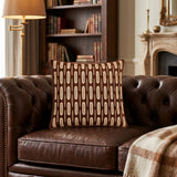 Handcrafted Cushion Cover – Brown | 12"x12" | Poly Cotton Foam Fabric | Premium Ribbed Texture Design