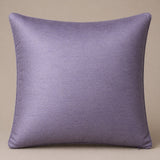 Handcrafted Cushion Cover – Light Purple | 16"x16" | Elegant Poly Cotton Cushion Cover