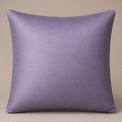 Handcrafted Cushion Cover – Light Purple | 16"x16" | Elegant Poly Cotton Cushion Cover
