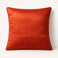 Fabric Crafted Cushion Cover – Melon | 12"x12" | Poly Cotton Foam | Ribbed Texture Design