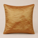 Handcrafted Light Orange Beaded Cushion Cover – 12"x12" | Premium Poly Cotton | Elegant Handcrafted Design
