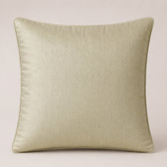 Handcrafted Cream Cushion Cover – 16"x16" | Mirror Dot Embroidery | Premium Poly Cotton | Elegant Decorative Accent