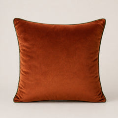 Handcrafted Cushion Cover – Orange | 12"x12" | Elegant Poly Cotton Cushion Cover