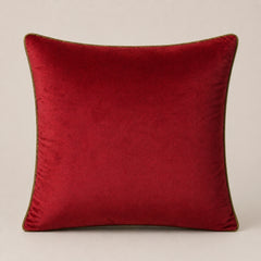 Handcrafted Cushion Cover – Maroon | 16"x16" | Elegant Poly Cotton Cushion Cover
