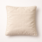 Hand Crafted Cushion Cover – Cream | 12"x12" | Poly Cotton | Embroidered Floral Design