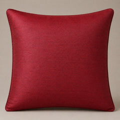 Machine Crafted Cushion Cover – Maroon | 16"x16" | Elegant Poly Cotton Cushion Cover