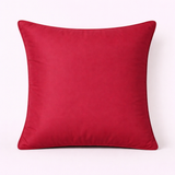 Handcrafted Maroon Cushion Cover – 16"x16" | Striped Embellished Design | Premium Poly Cotton