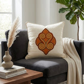 Machine Crafted Cushion Cover – Cream | 16"x16" | Elegant Poly Cotton Cushion Cover