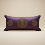 Handcrafted Purple Bolster Cover – 19"x8" | Premium Poly Cotton