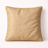Fabric-Crafted Light Bronze Cushion Cover – 12"x12" | Poly Cotton | Elegant Diamond Design