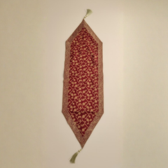 Fabric-Crafted Red Table Runner – 17.5"x88", Premium Poly Cotton