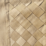 Fabric-Crafted Light Bronze Cushion Cover – 12"x12" | Poly Cotton | Elegant Diamond Design