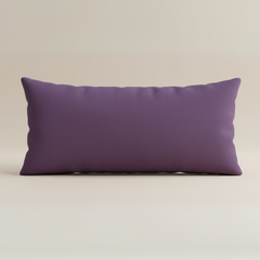 Handcrafted Purple Bolster Cover – 19"x8" | Premium Poly Cotton