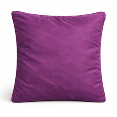 Hand Crafted Cushion Cover – Purple | 12"x12" | Poly Cotton | Elegant Button Tufted Design