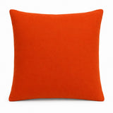 Handcrafted Cushion Cover – Orange | 12"x12" | Zigzag Embroidered Decorative Cushion Cover