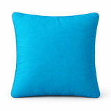 Machine-Crafted Sky Blue Cushion Cover – 12"x12" | Circular Embroidered Design | Premium Poly Channel Fabric