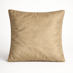 Fabric-Crafted Bronze Cushion Cover – 12"x12" | Poly Cotton Fabric | Elegant & Modern