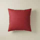 Fabric-Crafted Maroon Cushion Cover – 12"x12", Pleated Texture in Premium Poly Cotton