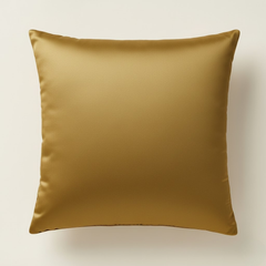 Handcrafted Khaki Cushion Cover – 16"x16" | Premium Poly-Cotton Matty | Crystal-Studded Diamond Quilting | Elegant Neutral Décor