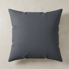 Fabric-Crafted Black Cushion Cover – 24"x24", Premium Poly Cotton with Quilted Center & Gold Border