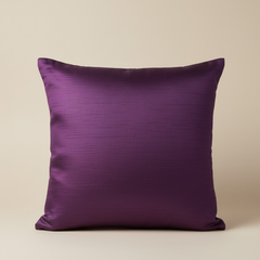 Fabric Crafted Purple Cushion Cover – 16"x16" | Premium Poly Cotton