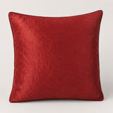 Machine Crafted Maroon Cushion Cover – 12"x12" | Elegant Gold Floral Embroidery | Premium Poly-Cotton Decorative Cushion Cover
