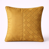 Fabric-Crafted Mud Cushion Cover – 12"x12" | Poly Cotton | Diamond Pattern Design