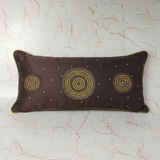 Handcrafted Brown Bolster Cover – 19"x8" | Premium Poly Cotton