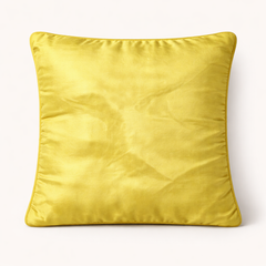 Hand Crafted Cushion Cover – Green | 12"x12" | Poly Cotton | Embroidered Floral Design