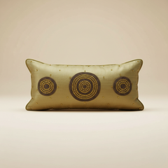 Handcrafted Gold Bolster Cover – 19"x8" | Premium Poly Cotton