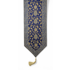 Fabric Crafted Blue Table Runner – 17.5"x70", Premium Poly Cotton
