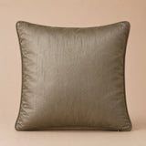 Handcrafted Cushion Cover – Green | 16"x16" | Modern Striped Decorative Cushion Cover