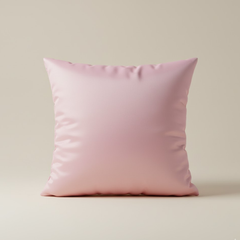 Fabric Crafted Pink Cushion Cover – 16"x16" | Premium Poly Cotton