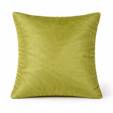 Hand Crafted Cushion Cover – Light Green | 16"x16" | Poly Cotton Fabric | Floral Design