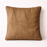 Fabric-Crafted Beige Cushion Cover – 12"x12" | Premium Poly Cotton | Elegant Dual Panel Design